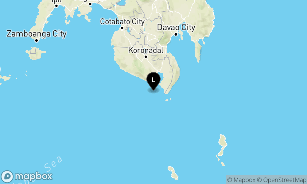 Peta Gempa 227 km BaratLaut TAHUNA-KEP.SANGIHE-SULUT