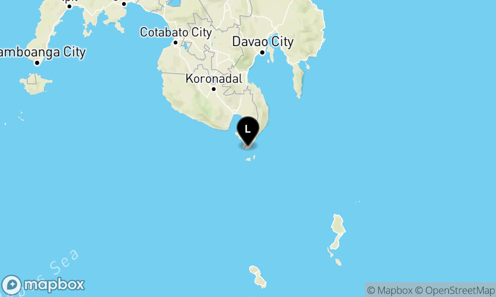 Peta Gempa 209 km BaratLaut PULAUKARATUNG-SULUT