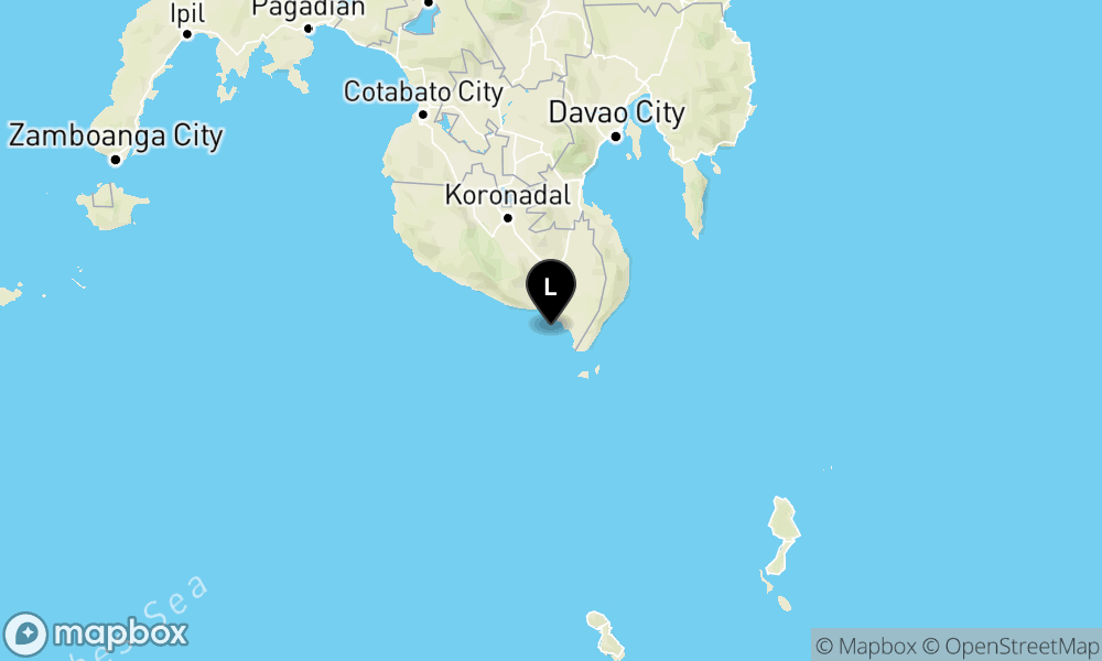 Peta episentrum gempa M5.2 — 236 km BaratLaut TAHUNA-KEP.SANGIHE-SULUT