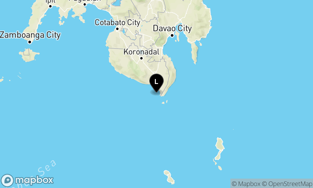 Peta Gempa 225 km BaratLaut TAHUNA-KEP.SANGIHE-SULUT