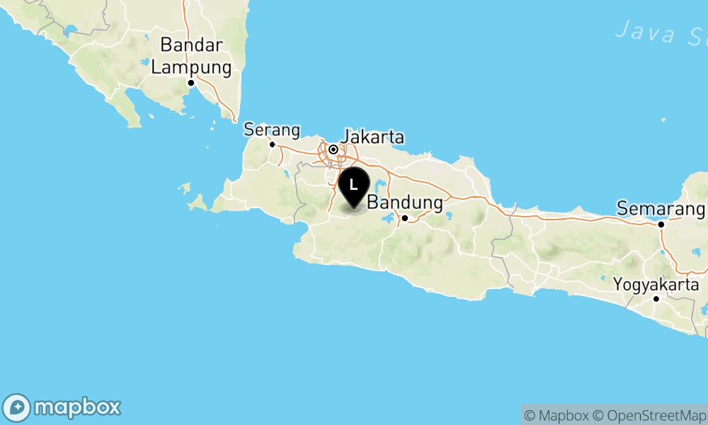 Peta episentrum gempa M2.4 — Pusat gempa berada di darat 11 km barat daya Kab. Cianjur