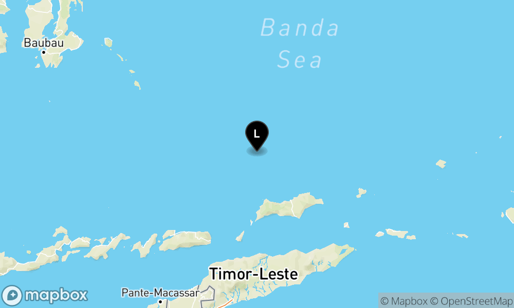 Peta Gempa 202 km TimurLaut ALOR-NTT