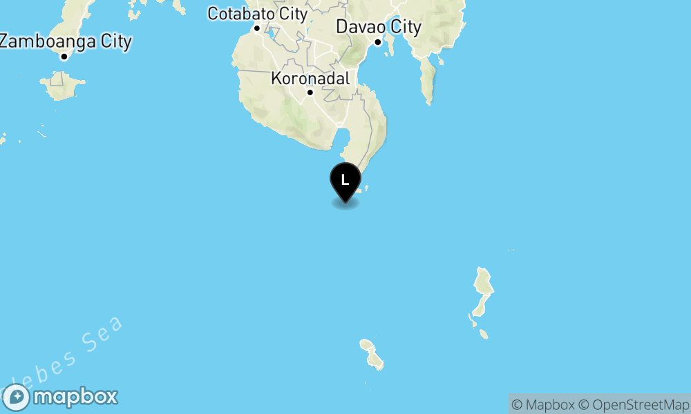 Peta Gempa 181 km BaratLaut TAHUNA-KEP.SANGIHE-SULUT