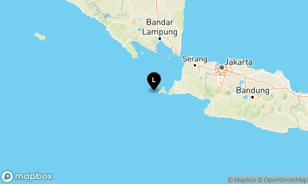 Peta Gempa Pusat gempa berada di laut 52 km Baratdaya Sumur