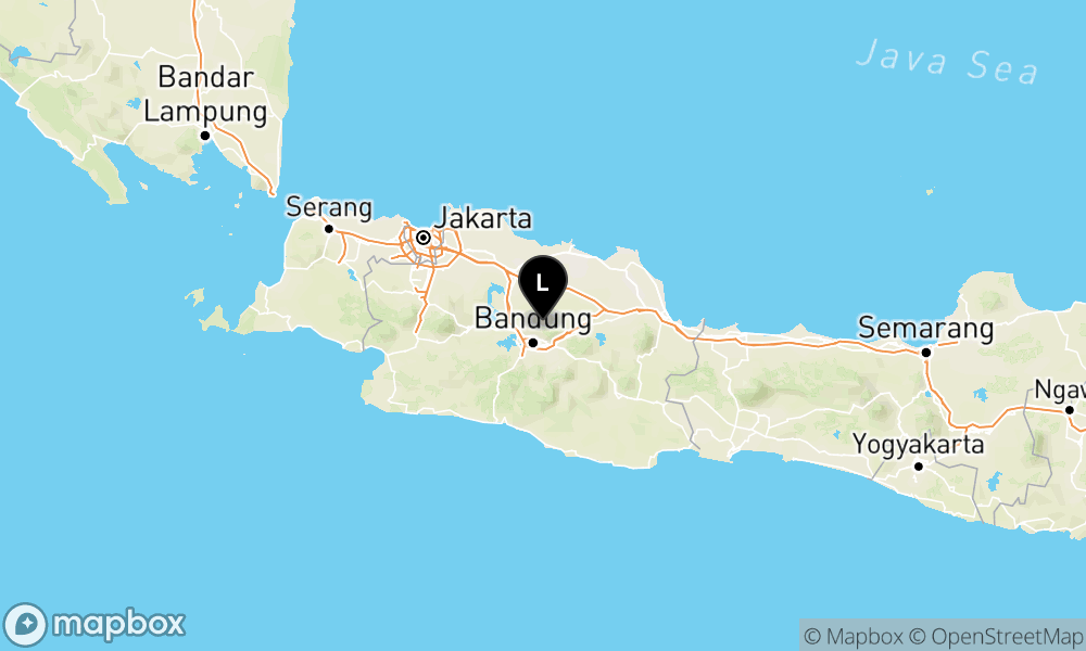 Peta episentrum gempa M2.6 — Pusat gempa berada di darat 16 km Timur Laut Kota Cimahi