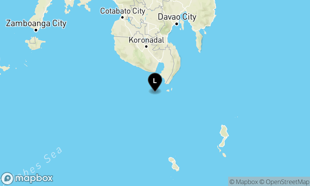 Peta Gempa Pusat gempa berada di laut 198 km BaratLaut TAHUNA-KEP.SANGIHE
