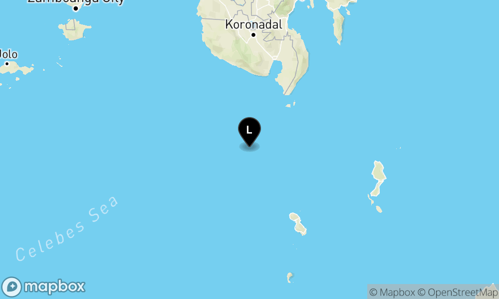 Peta Gempa 146 km BaratLaut TAHUNA-KEP.SANGIHE-SULUT