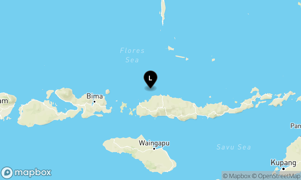Peta Gempa 49 km TimurLaut LABUANBAJO-NTT