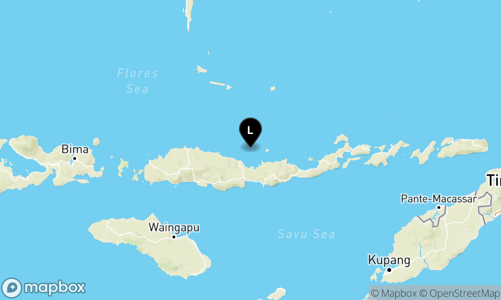 Peta Gempa 42 km TimurLaut MBAY-NAGEKEO-NTT