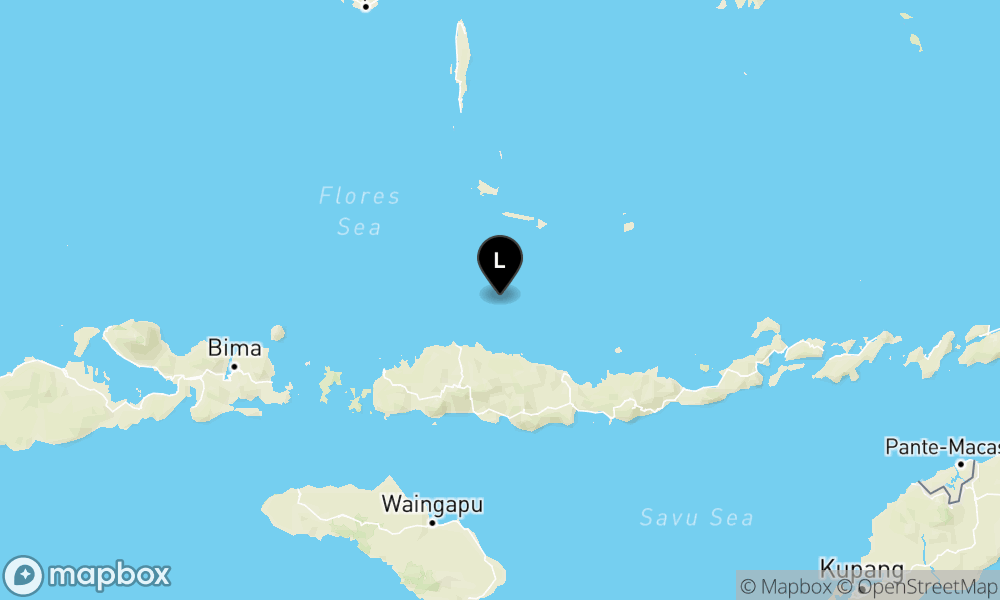 Peta Gempa 82 km TimurLaut RUTENG-MANGGARAI-NTT