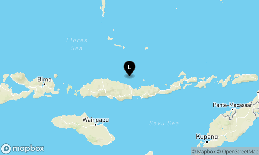 Peta Gempa 47 km BaratLaut MBAY-NAGEKEO-NTT