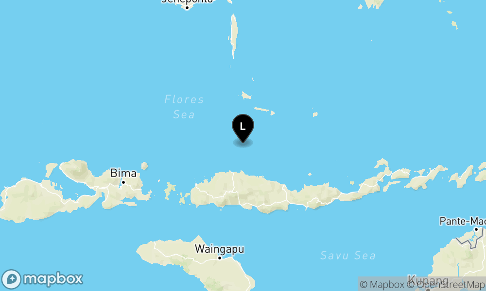 Peta Gempa 84 km TimurLaut RUTENG-MANGGARAI-NTT