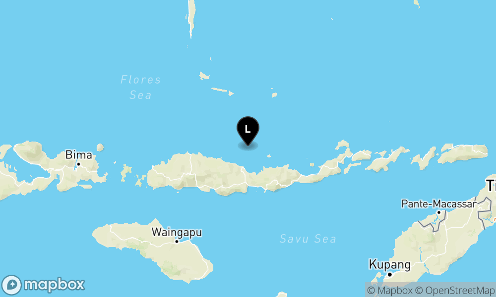 Peta Gempa 52 km TimurLaut MBAY-NAGEKEO-NTT