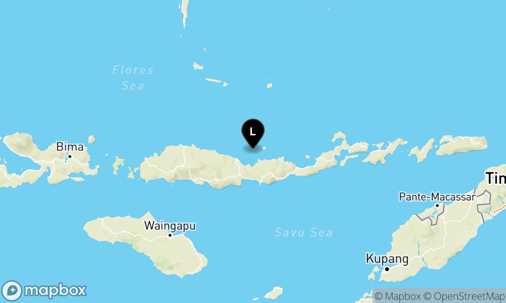 Peta Gempa 41 km TimurLaut MBAY-NAGEKEO-NTT