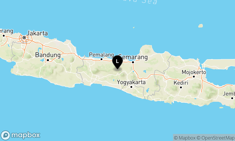 Earthquake epicenter map M3.8 — Pusat gempa berada di darat 12 Km utara Wonosobo