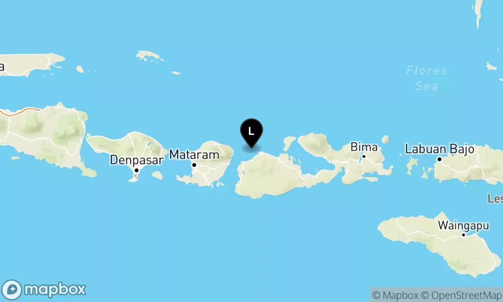 Earthquake epicenter map M3.7 — Pusat gempa berada di laut 6 km Barat Laut Pulau Saringi