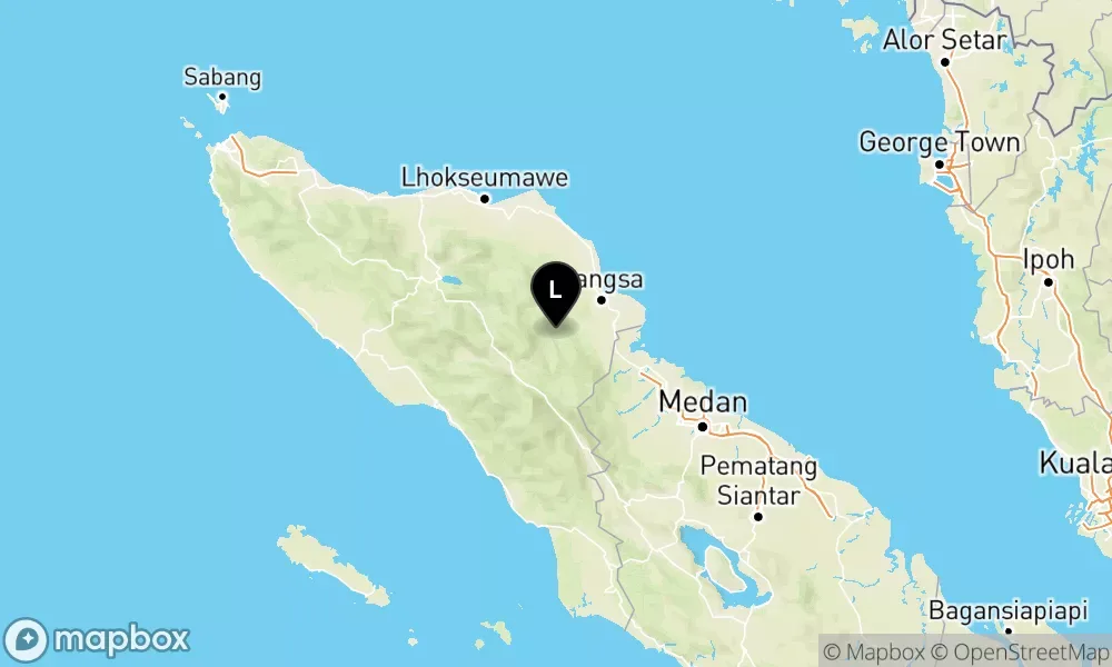 Earthquake epicenter map M4.7 — Pusat gempa berada di darat 44 km barat Kab. Aceh Tamiang