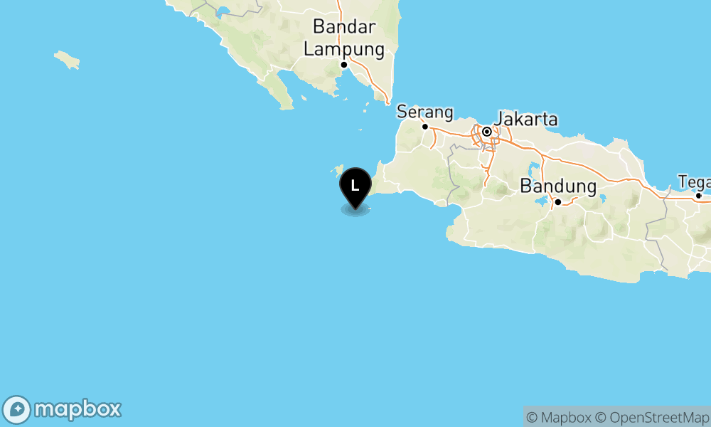 Peta Gempa Pusat gempa berada di laut 48 Km Barat Daya Sumur