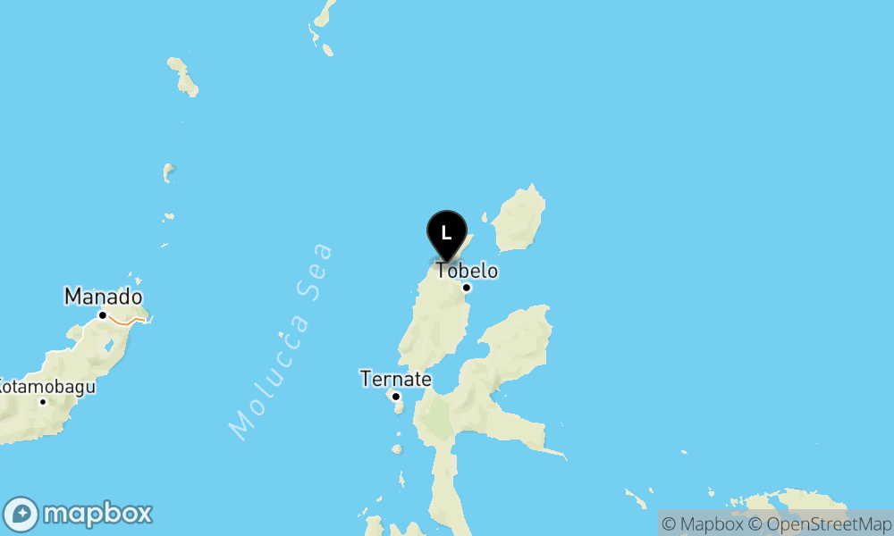 Peta Gempa 26 km BaratLaut TOBELO-MALUT