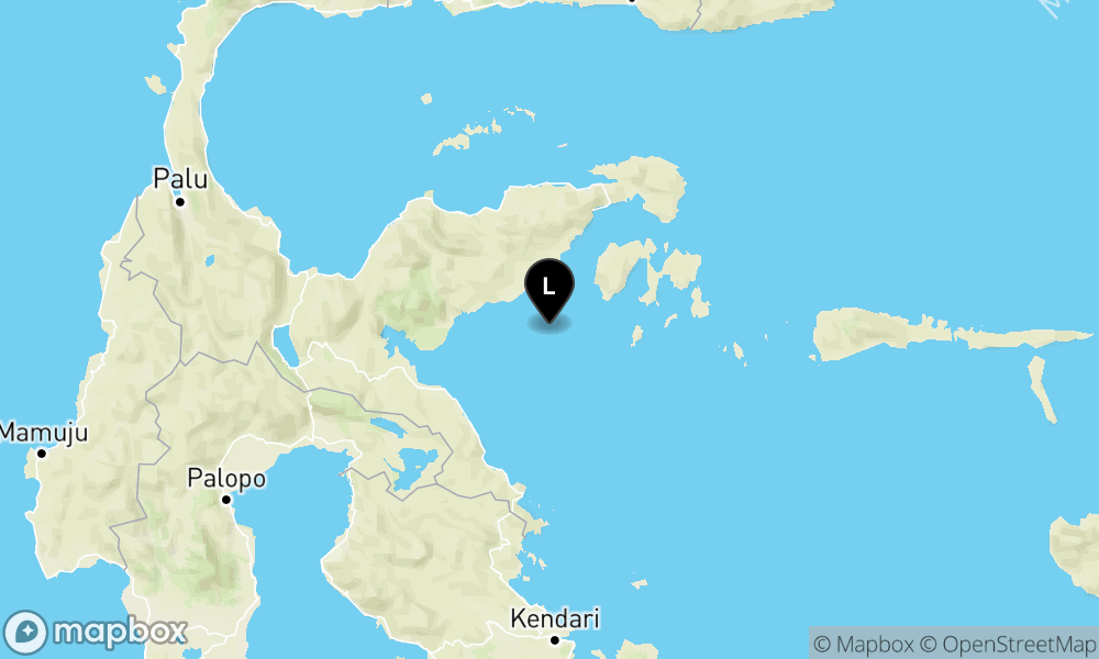 Peta Gempa 82 km BaratDaya BANGGAIKEP-SULTENG