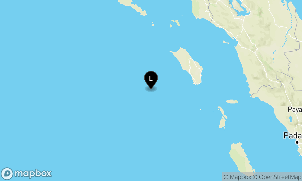 Peta Gempa 113 km BaratDaya NIASBARAT-SUMUT