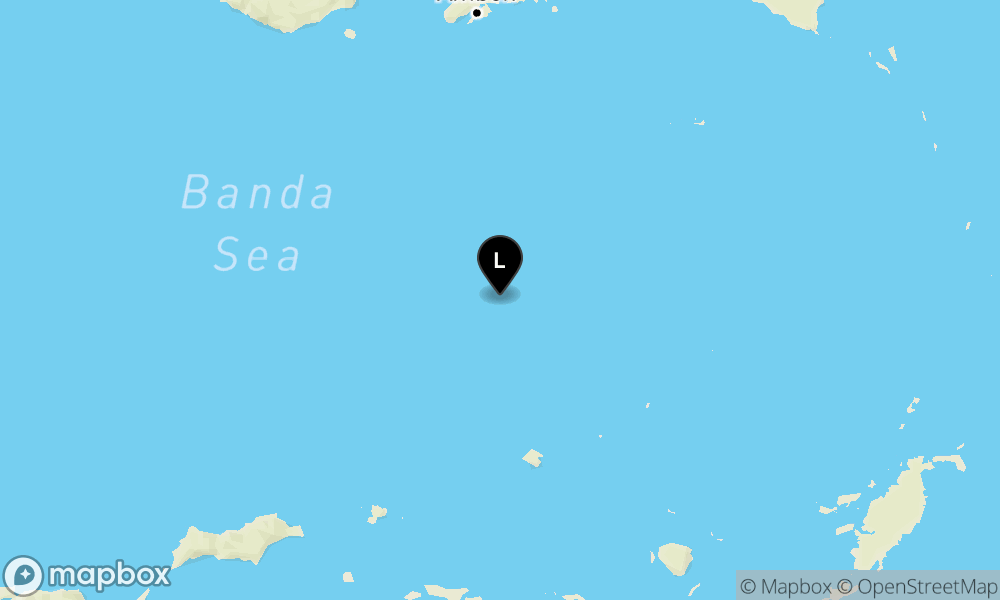 Peta Gempa 241 km Tenggara BURUSELATAN-MALUKU