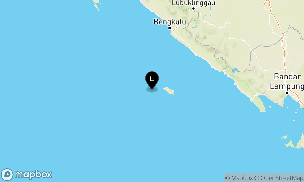 Peta Gempa 51 km BaratDaya ENGGANO-BENGKULU