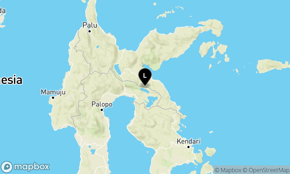 Peta Gempa Pusat gempa berada di darat 15 Km Utara Soroako Kabupaten Luwu Timur