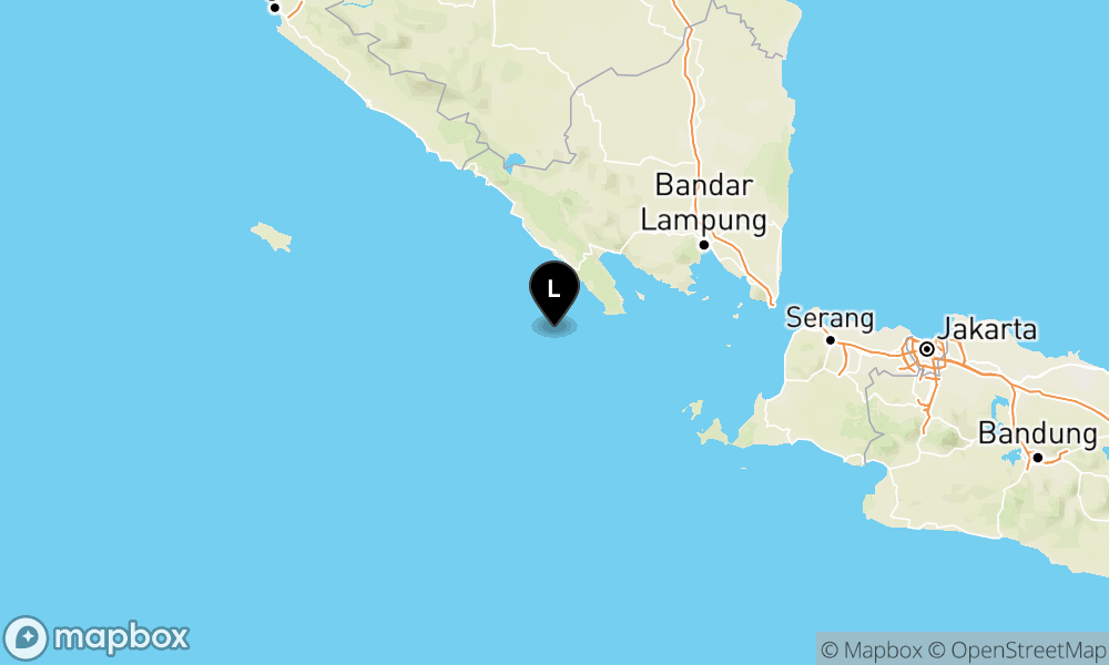 Peta Gempa 82 km BaratDaya TANGGAMUS-LAMPUNG
