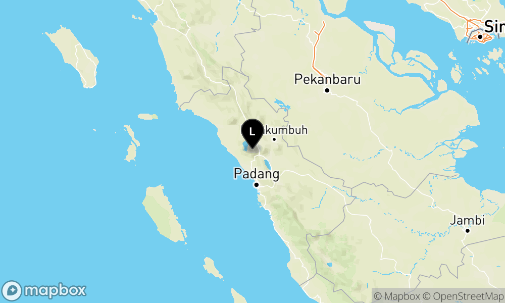 Peta Gempa Pusat gempa berada di darat 11 km Barat Laut Padang Panjang