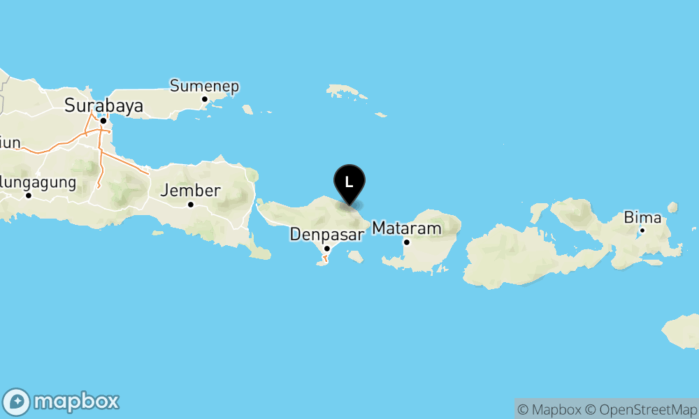 Peta Gempa Pusat gempa berada di darat 15 km Baratlaut Karangasem
