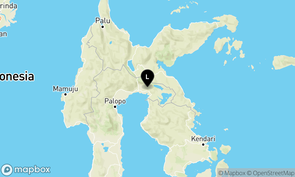 Peta Gempa Pusat gempa berada di darat 15 km BaratLaut LuwuTimur