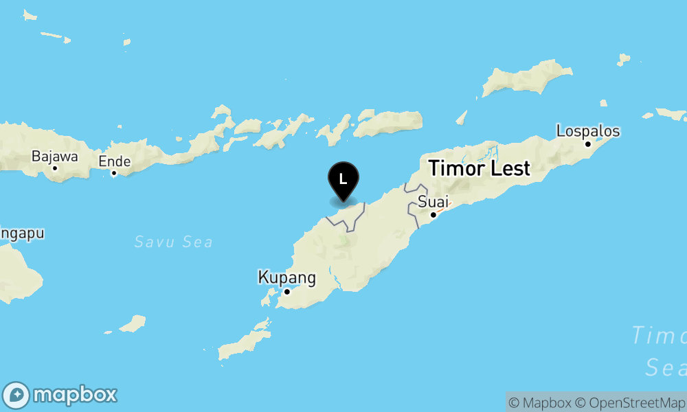 Peta Gempa 47 km BaratLaut TIMORTENGAHUT-NTT
