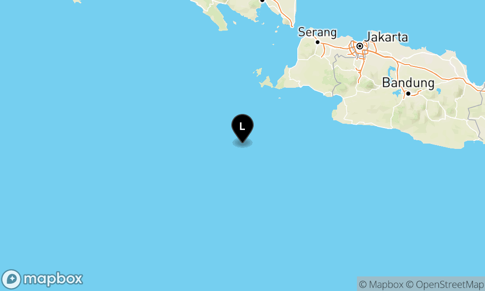 Peta Gempa 140 km BaratDaya SUMUR-BANTEN