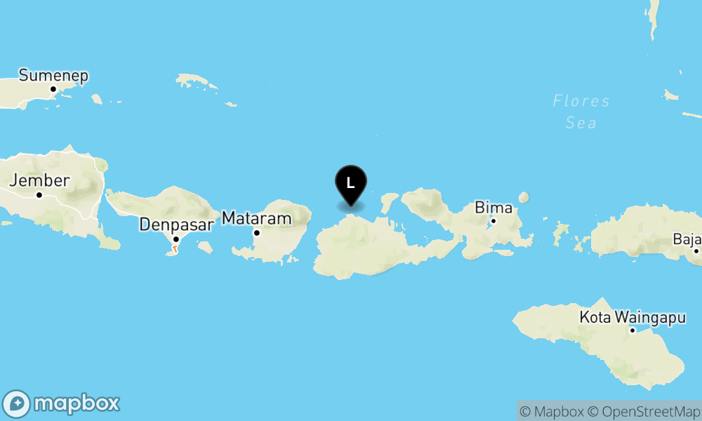 Peta Gempa Pusat gempa berada di laut 17 km timur laut Pulau Saringi