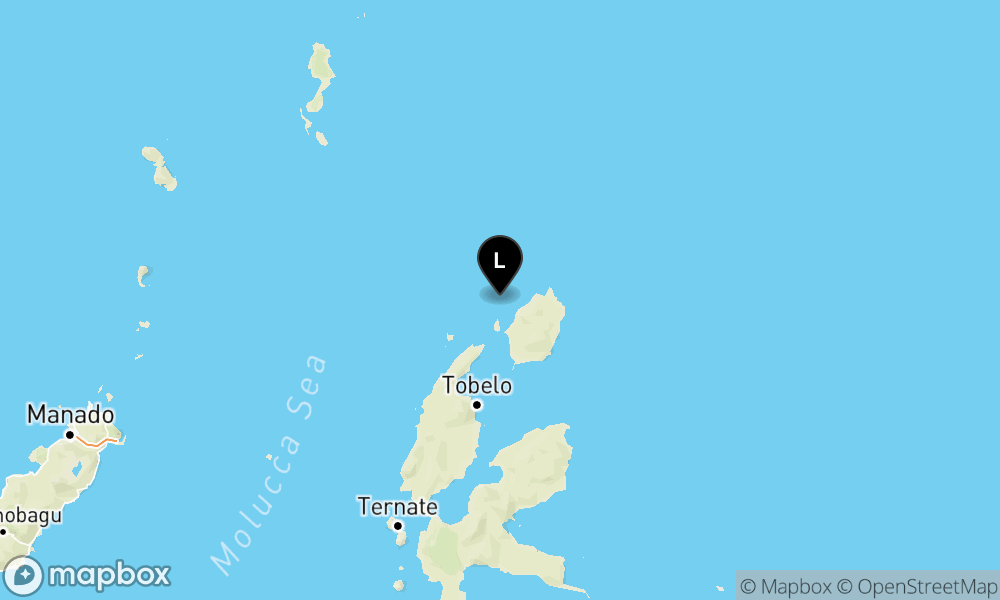 Peta Gempa 56 km BaratLaut DARUBA-MALUT