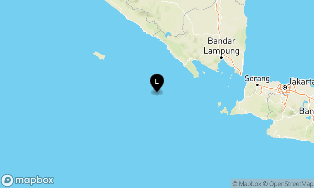 Peta Gempa 131 km BaratDaya PESISIRBARAT-LAMPUNG