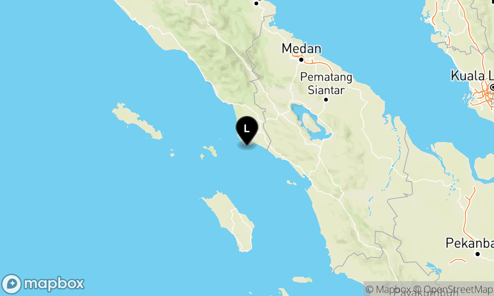 Peta Gempa 15 km Tenggara KAB-ACEHSINGKIL