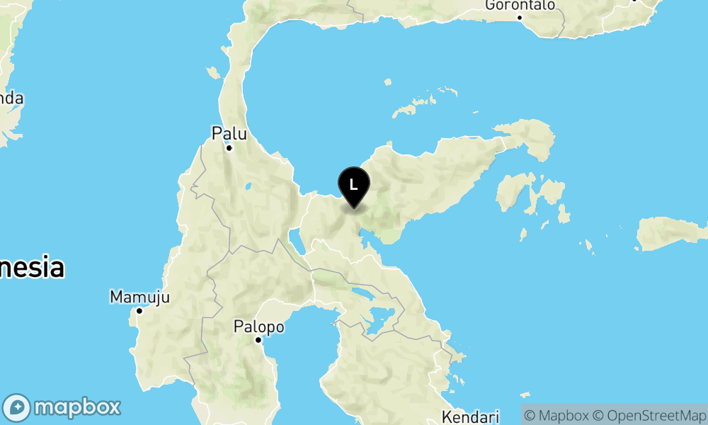 Peta Gempa Pusat gempa berada di darat 16 km barat laut Lembah Sumara