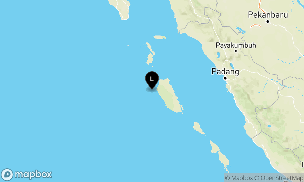 Peta Gempa 146 km BaratLaut KEP-MENTAWAI-SUMBAR
