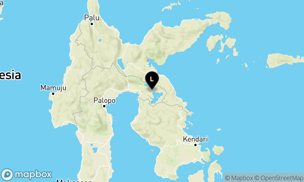 Peta Gempa Pusat gempa berada di darat 26 km Tenggara Luwu Timur