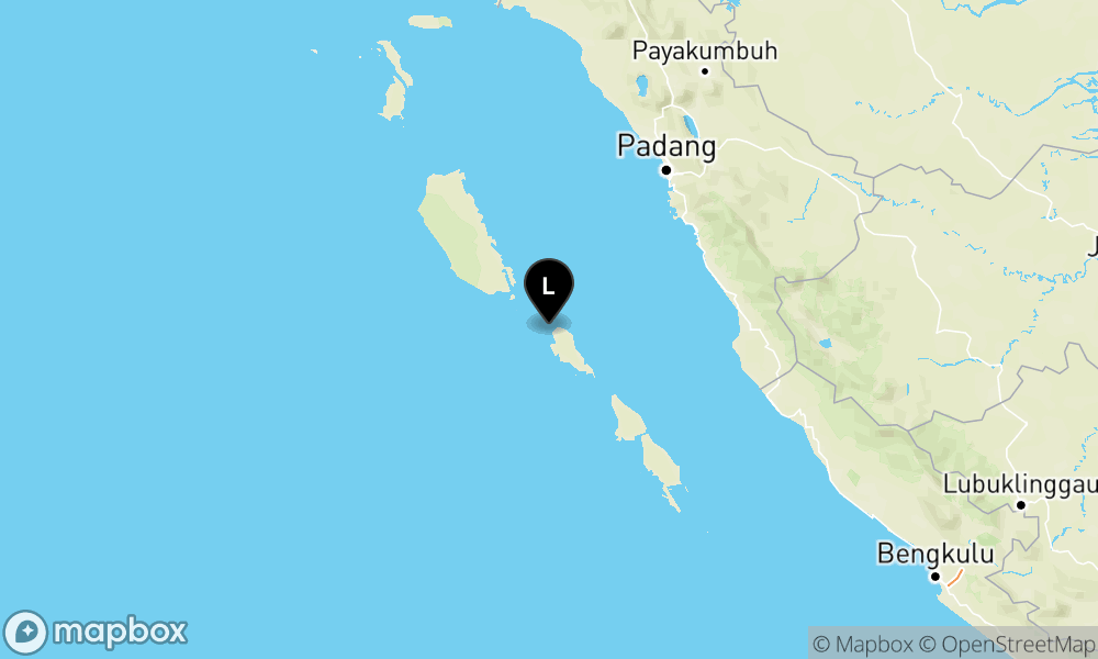Peta Gempa 5 km BaratDaya KEP-MENTAWAI-SUMBAR