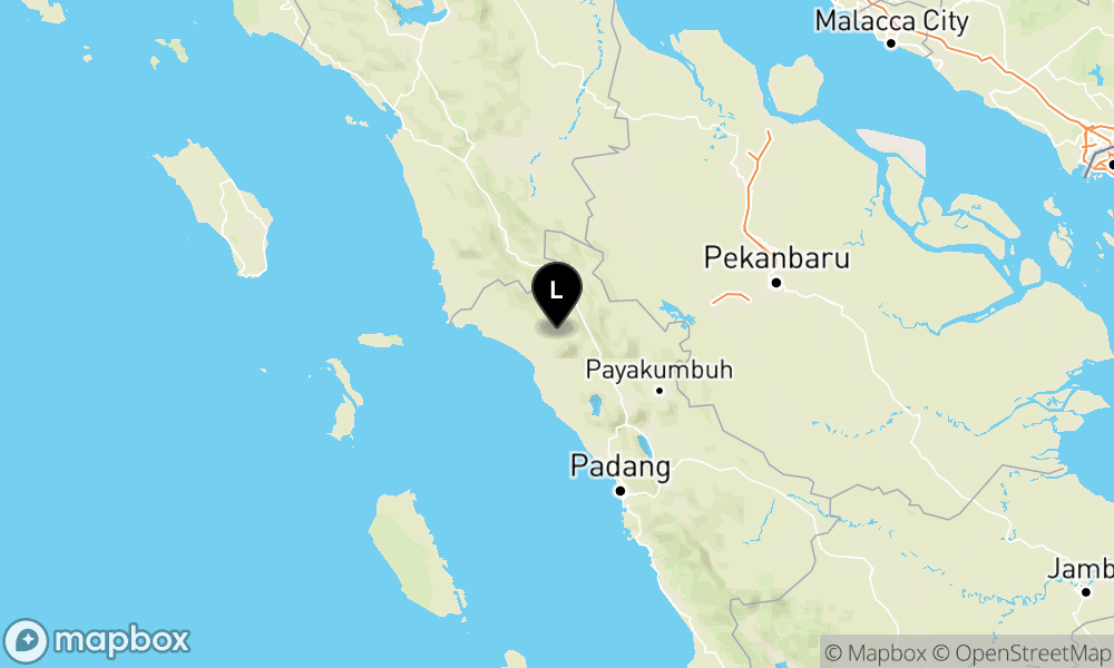 Peta Gempa Pusat gempa berada di darat 12 km timur laut Pasaman Barat