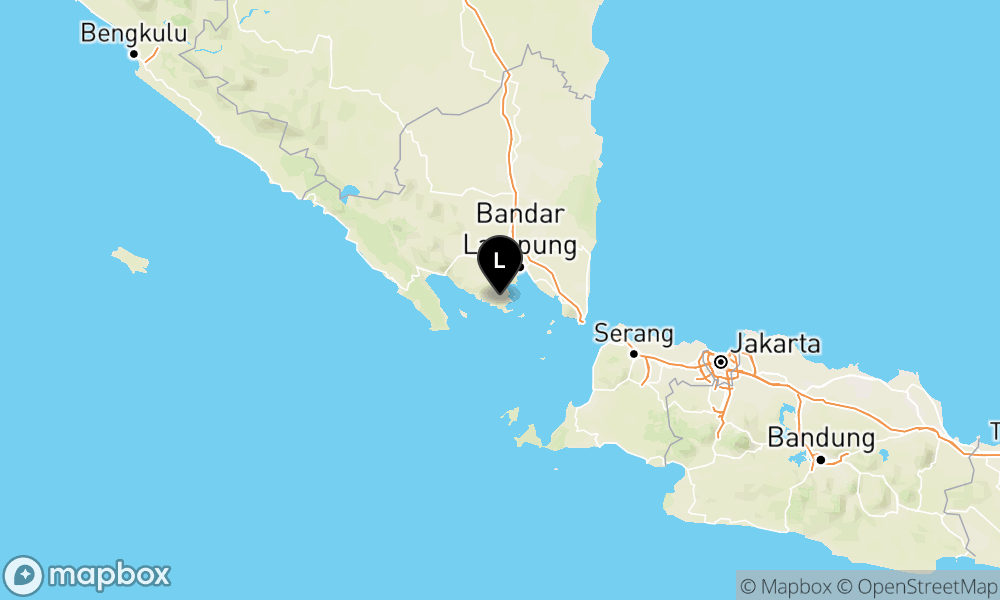 Peta Gempa Pusat gempa berada di darat 33 km tenggara Pesawaran