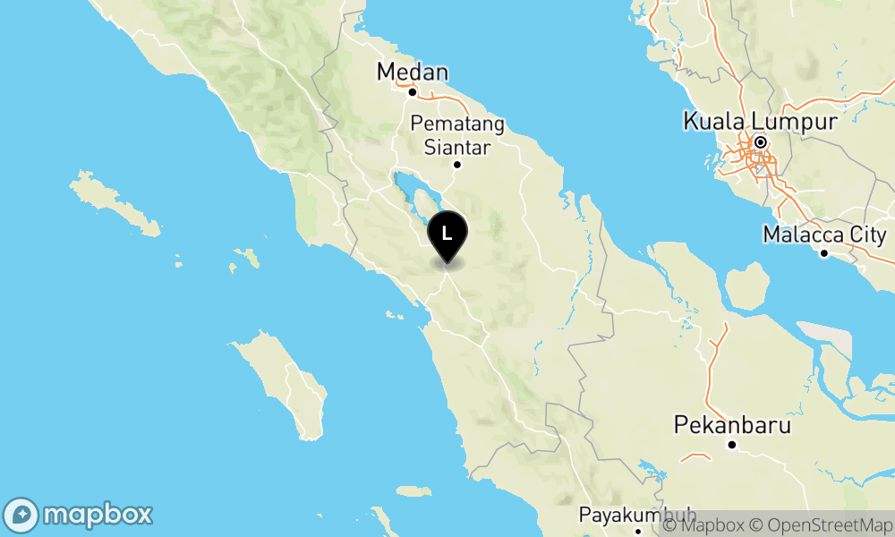 Peta Gempa Pusat gempa berada di darat 5 km TimurLaut Tapanuli Utara