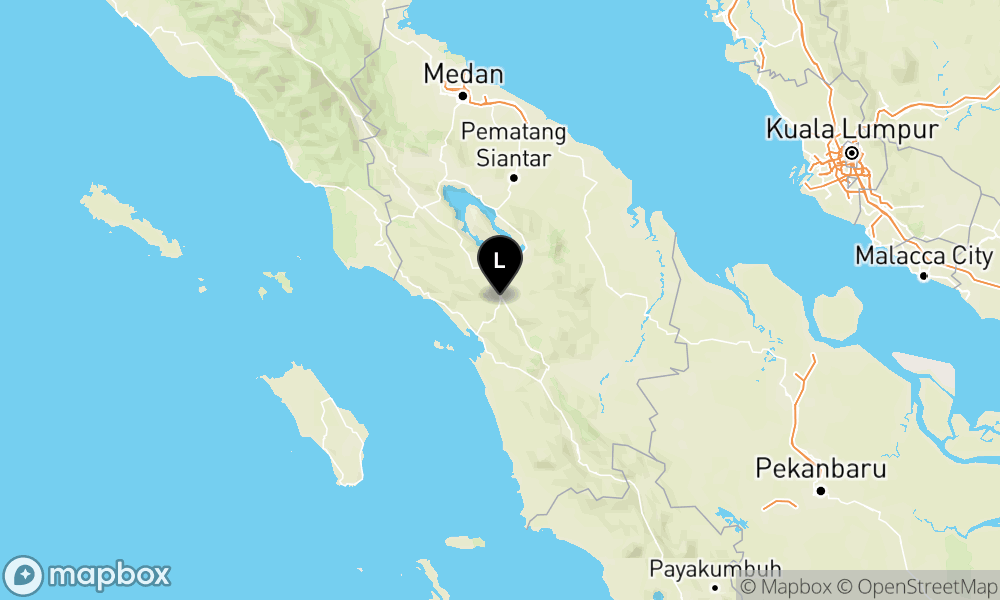 Peta Gempa Pusat gempa berada di darat 0 km barat daya Tapanuli Utara