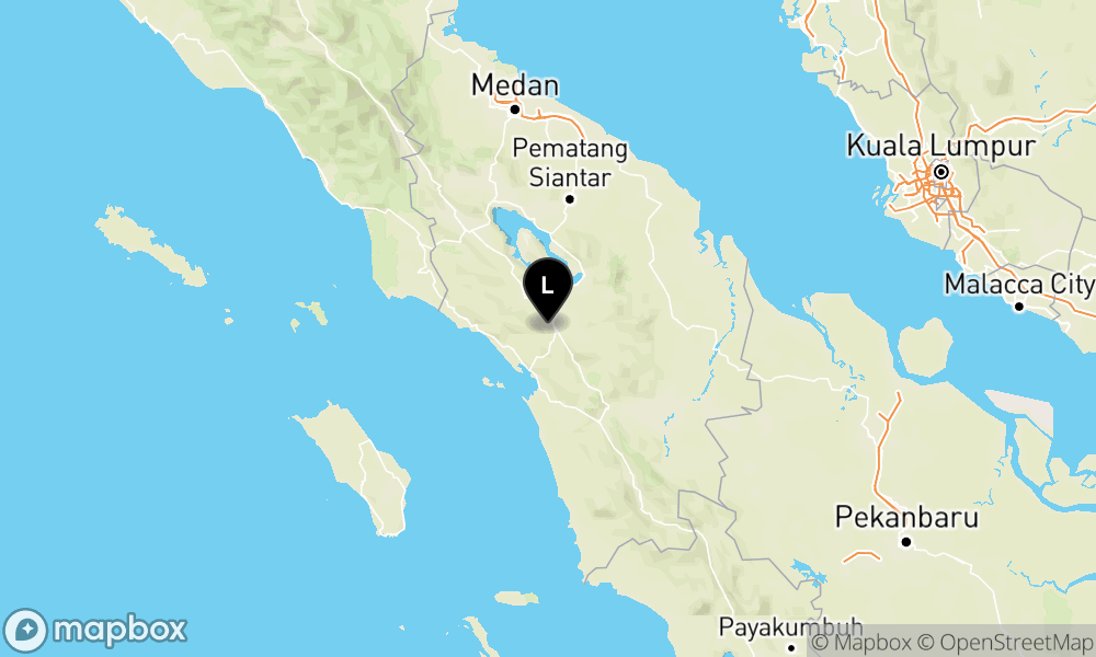 Peta Gempa Pusat gempa berada di darat 6 km Baratlaut Tapanuli Utara