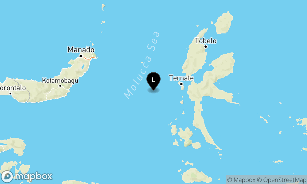 Peta Gempa 79 km BaratDaya TERNATE-MALUT