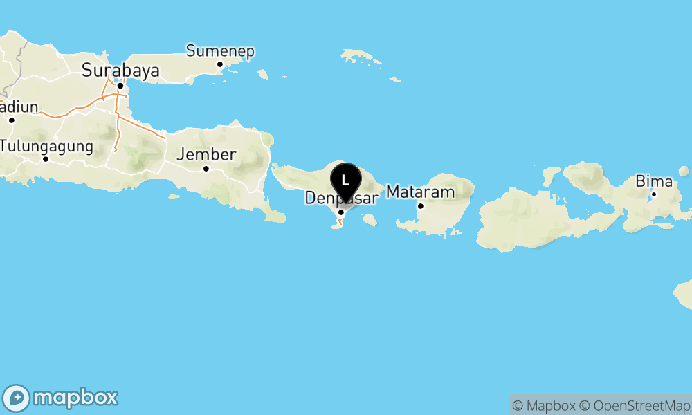 Peta Gempa Pusat gempa berada di darat 9 km BaratDaya Gianyar