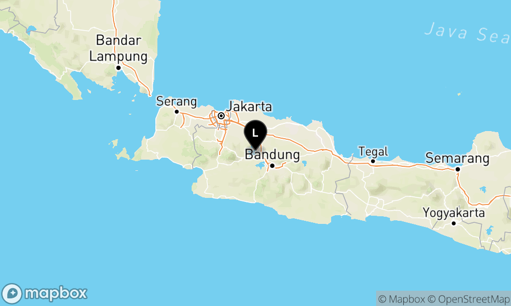 Peta Gempa Pusat gempa berada di darat 21 km BaratLaut Kab. Bandung